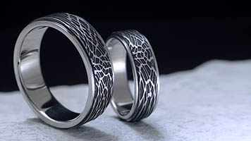 Обручальные кольца с узорами